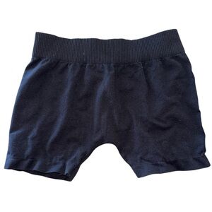 Whisper Black Spandex Stretch Shorts One Size